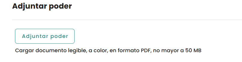 Carga del poder en PDF