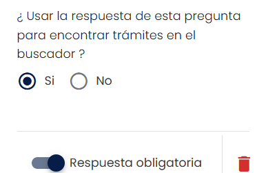 Configuración de campos como criterio de búsqueda