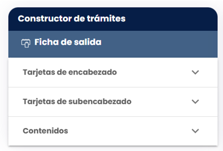 Estructura de Destacados con encabezado, subencabezado y contenidos