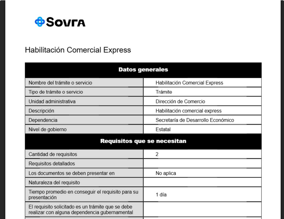 Vista del PDF descargado de la ficha